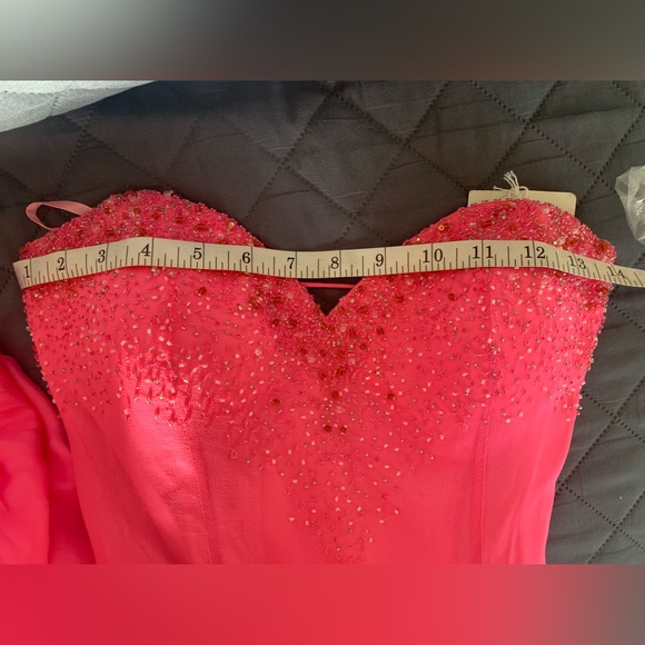 Tony Bowls Fuchsia Evening Gown - Picture 10 of 16